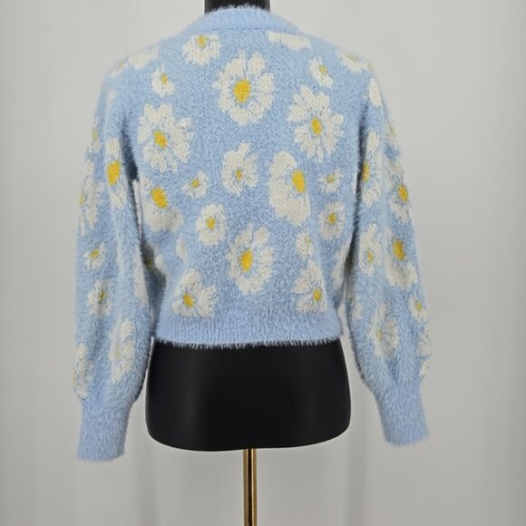 Willow and Wind Blue Floral Sweater - Picture 5 of 8